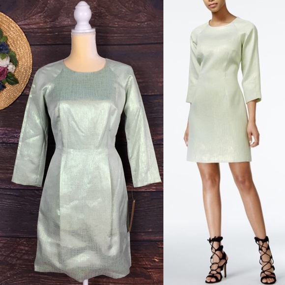 NWT Rachel Roy Mint Sheath Dress, Size 6 - Picture 1 of 6